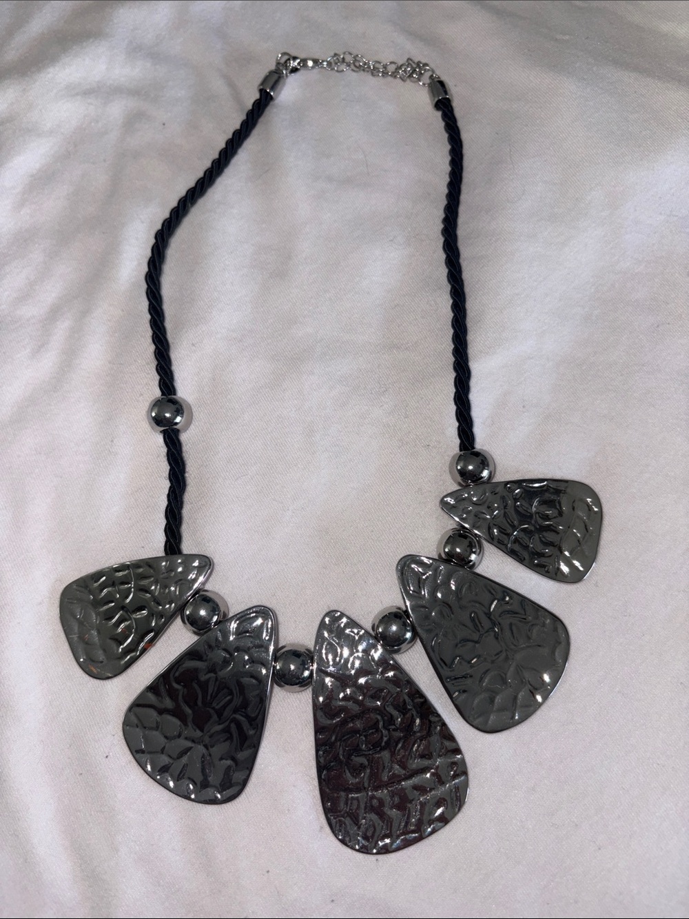 Stylish Gunmetal Statement Lia Sophia Necklace - Women Jewelry